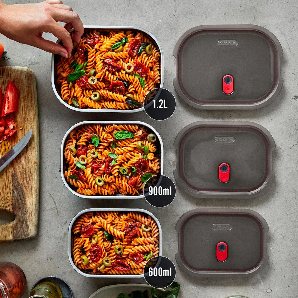 STEEL FOOD BOX SET S/M/L X3