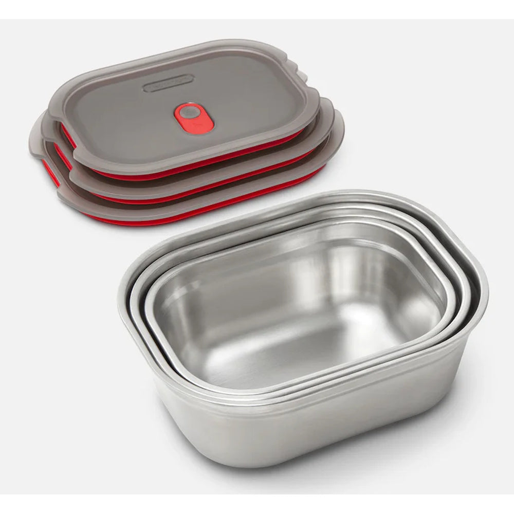STEEL FOOD BOX SET S/M/L X3
