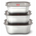 STEEL FOOD BOX SET S/M/L X3