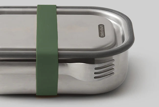 Black+Blum Stainless Steel Lunch Box 1L - SILICONE STRAP & FORK