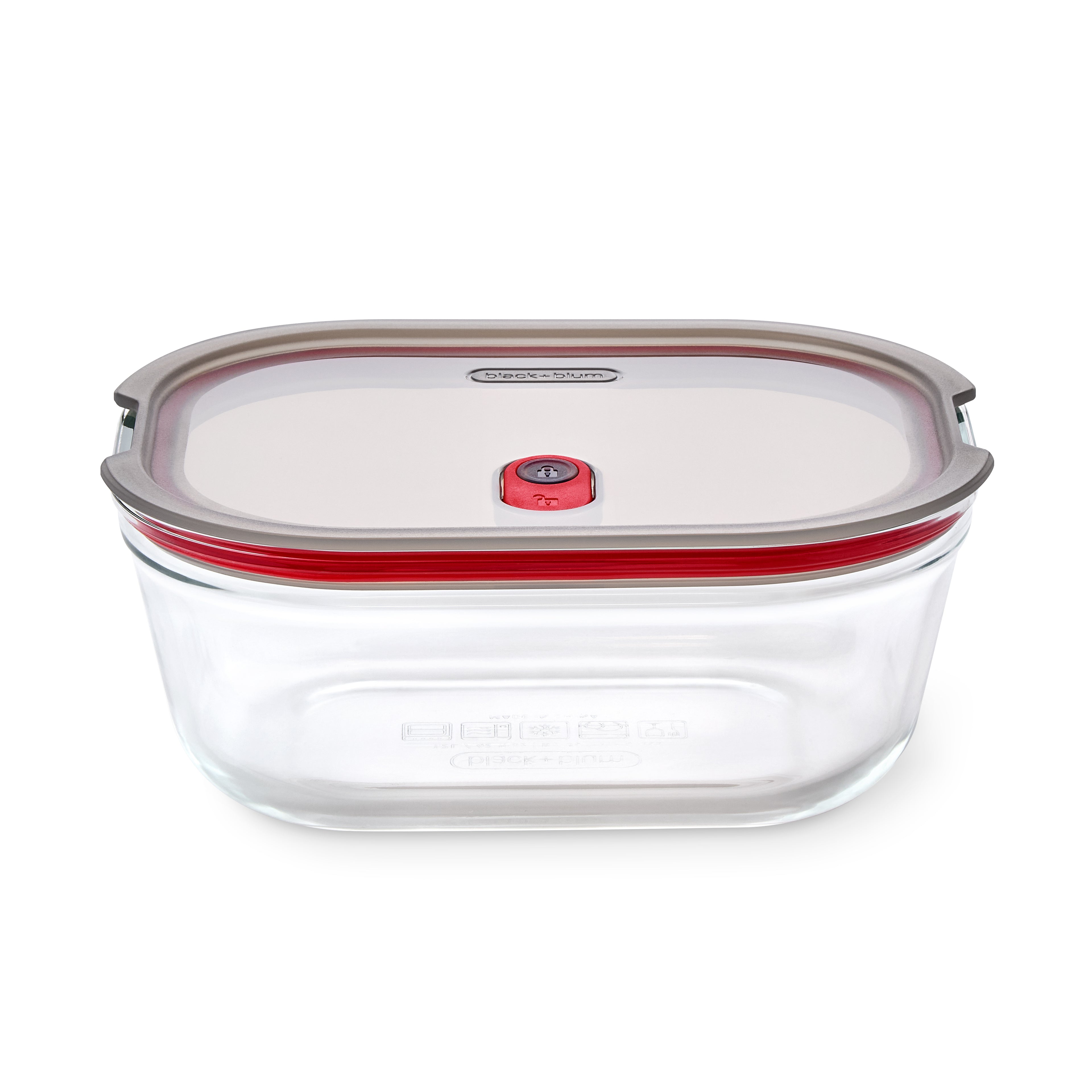 STACK+NEST GLASS FOOD CONTAINER LARGE 1.2L