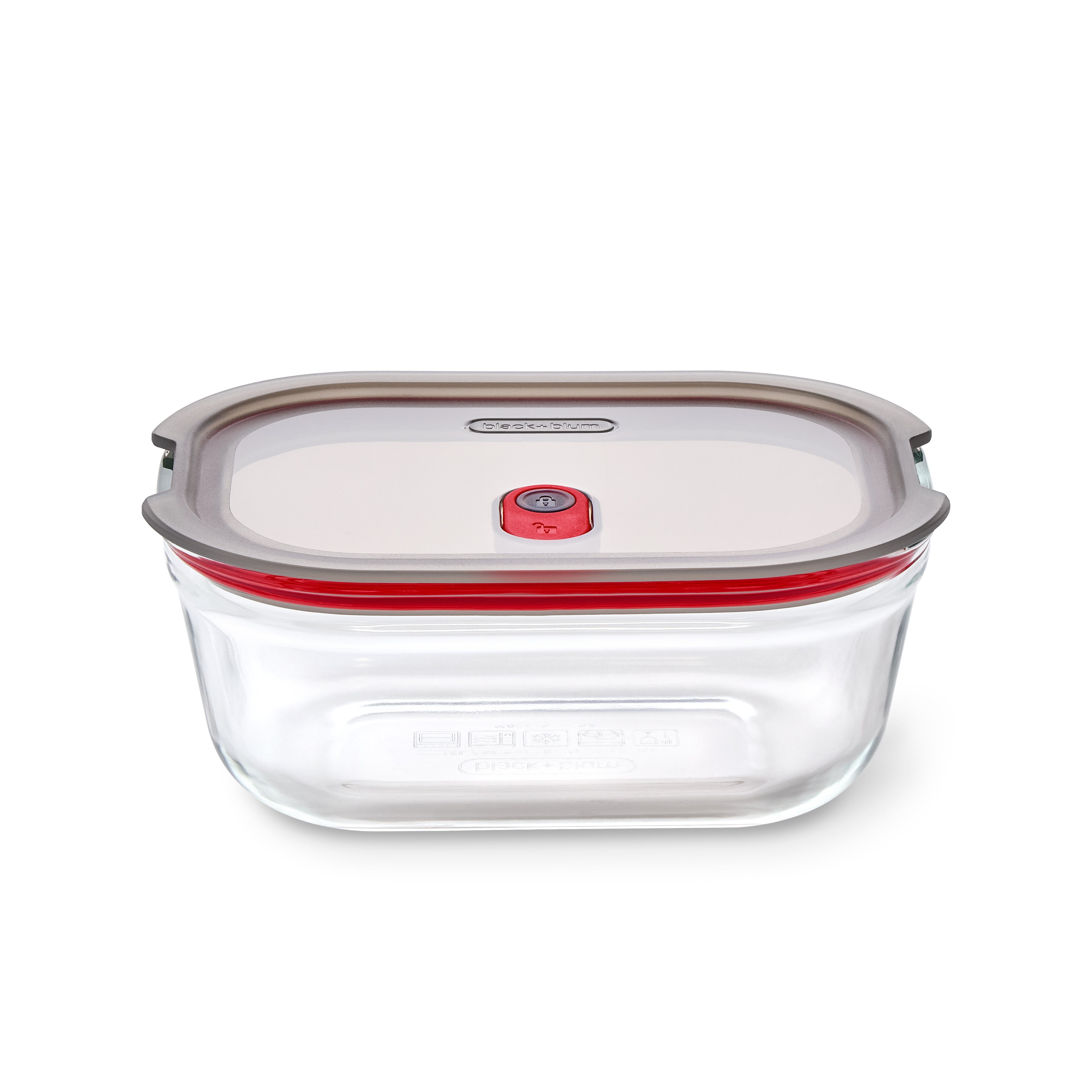 STACK+NEST GLASS FOOD CONTAINER MEDIUM 900ML