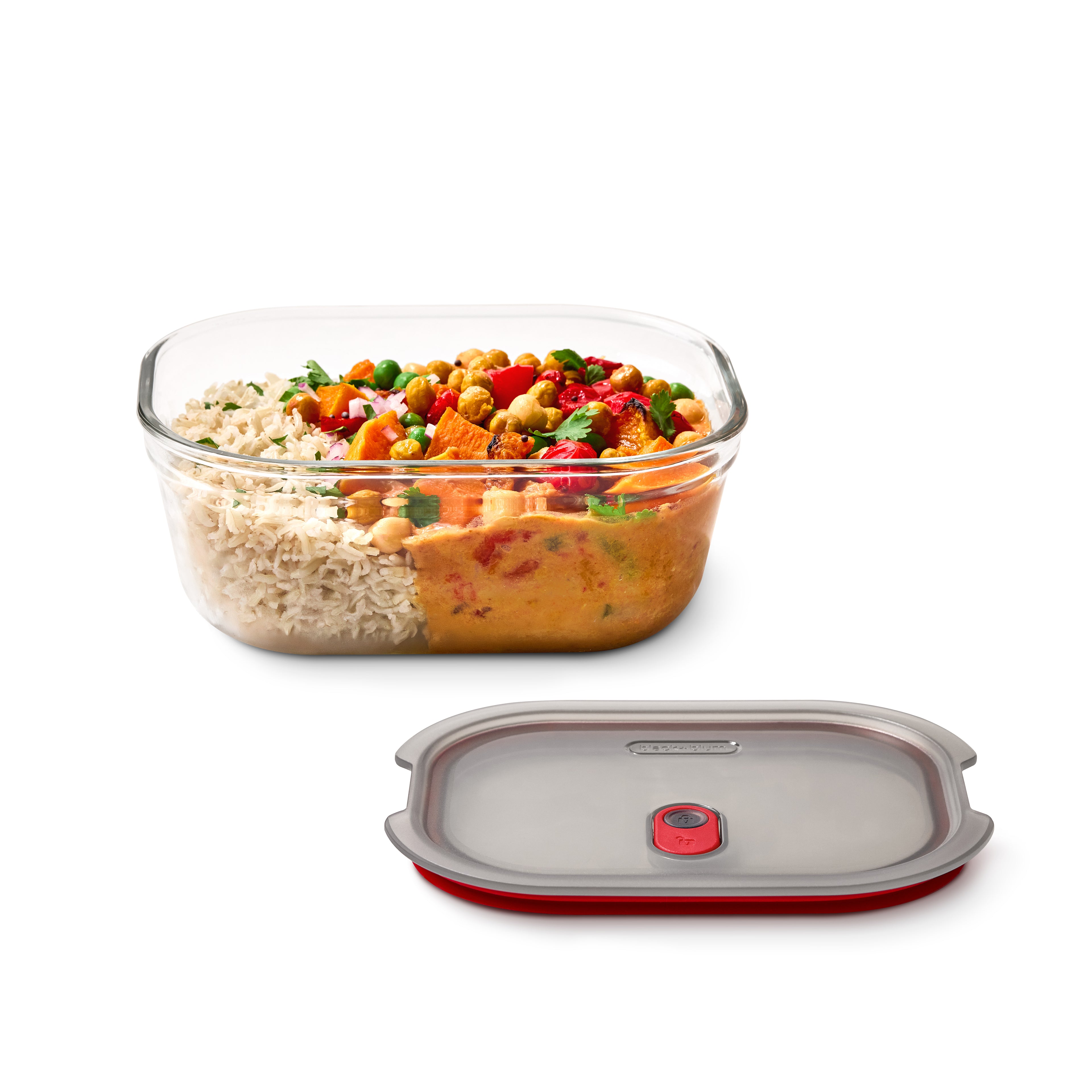 STACK+NEST GLASS FOOD CONTAINER MEDIUM 900ML