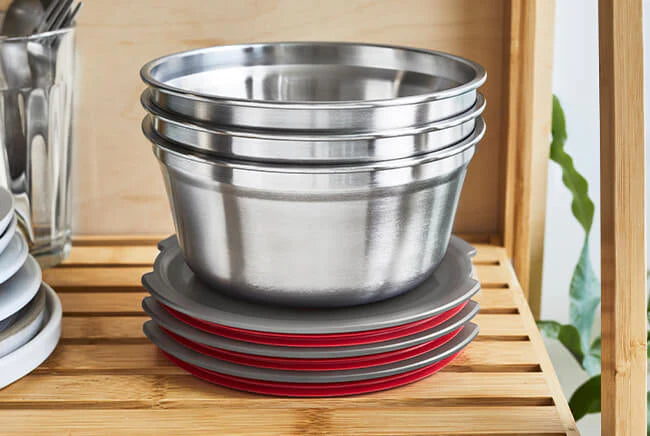 Black+Blum Microwavable Steel Food Bowl Small - compact STORAGE