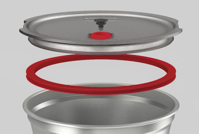 Black+Blum Microwavable Steel Food Bowl Large - HYGENIC + easy clean
