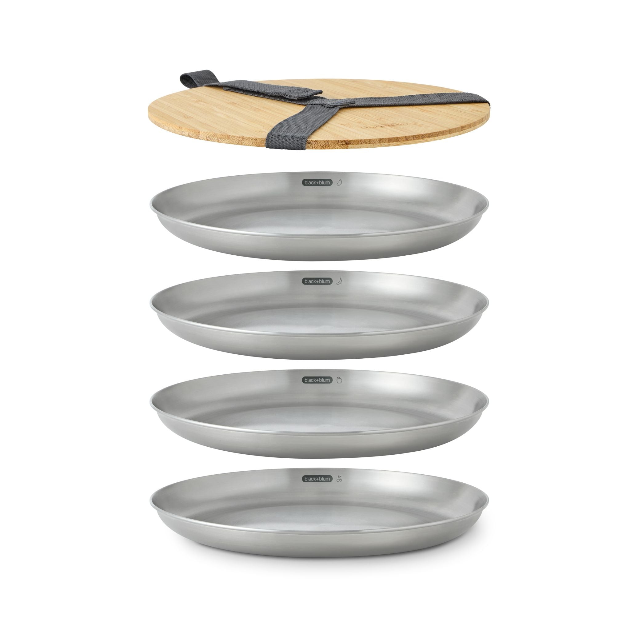 ENSEMBLE DE 4 ASSIETTES PIQUE-NIQUE